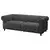 VISKAFORS Sofa trosed, Lejde siva/zelena/smeđa