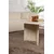 Nordure Klub sto Sabin, 119x40x60 cm, Krem