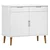 Komoda MOLDE bijela 90 x 40 x 80 cm od masivne borovine