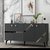 HANAH HOME Komoda Iris Anthracite Silver