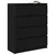 Komoda crni hrast 80x35x99 cm od konstruiranog drva