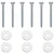 Zemaljska sidra 6 pcs Srebrna O10 x 40 cm Galvanizirani metal
