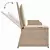 Vrtna klupa s jastukom Crna i krem-bijela poliratan