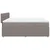 Vidaxl Box spring postelja z vzmetnico taupe 180x200 cm blago