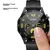 CangHua Zaštita stakla za pametni sat + Zaštitna maska za pametni sat za Huawei Watch GT4, Crna