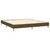 Greatstore Box spring postelja z vzmetnico temno rjava 180x200 cm blago