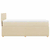 vidaXL Box spring postelja z vzmetnico krem 90x200 cm blago