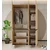 Hanah Home ormar Floransa 135, 135 cm, hrast Sapphire / antracit