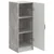 Kreveta Betonska siva 33 x 34,5 x 87 cm Konstruirano drvo