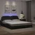 Okvir kreveta Viana s LED-om bez madraca crni 180 x 200 cm