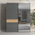 JELA Klizni plakar PK181-OG/ON - kolekcija Onyx - Antracit HG lak/Pacifik orah lak - 182x224x61 cm
