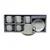 PORCELAN SET ZA KAFU 140ml 6/1 (SIL/WH) RXG-N26004A