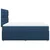 vidaXL vidaXL Box spring postelja z vzmetnico modra 140x200 cm blago, (21309666)