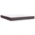 Vidaxl Box spring postelja z vzmetnico temno rjava 180x200 cm blago
