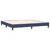 Vidaxl Box spring postelja z vzmetnico LED modra 200x200 cm blago