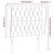 Vidaxl Vzglavje z ušesi temno modra 103x23x118/128 cm žamet