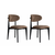 HANAH HOME Set 2 stolice Lionte Brown Black