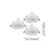 Eglo 902255 - SET 3x LED ugradno spot svetlo BARRANCO 1xGU10/4,5W/230V belo