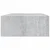 Zidne police s ladicom 2 kom boja betona 40 x 23,5 x 10 cm MDF