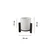 Opviq Stona lampa Pine, 14x16x20 cm, Crna