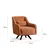 ATELIER DEL SOFA Fotelja sa visokim naslonom Hera Orange Black