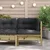 Kutna vrtna sofa s jastucima od impregnirane borovine