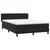 vidaXL Box spring postelja z vzmetnico črna 160x210 cm žamet