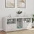 Komoda s LED svjetlima bijela 162 x 37 x 67 cm
