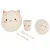 KikkaBoo Set posuđa od bambusa Cat Pink (KKB40073)