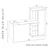 Hanah home Radni sto 120x73,8x55cm Beli