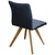 Linea Natura STOL, les, tekstil modra, barve hrasta, temno modra