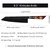Damaskovski kuhinjski nož EN-37393 - Nakiri / Crvena / Smeđa KP37393
