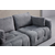 ATELIER DEL SOFA Amaris 3 Seater Grey sofa sa 3 sedišta