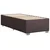 Vidaxl Box spring postelja z vzmetnico temno rjava 100x200 cm blago
