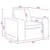 Vidaxl Kavč Temno siva 103 x 80 x 82 cm blago