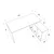 Hanah home Radni sto 130x74x60?cm Beli