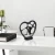 Aberto Design Dekorativna figura Love v2, 25 x 10 x 26 cm, Crna