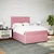 Vidaxl Box spring postelja z vzmetnico roza 140x200 cm žamet
