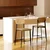 Homestar Set 2 barskih stolov 43x55x103 cm naravno leseno