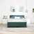 Vidaxl LED Box Spring Postelja Temno zelena 140 x 200 cm Žamet
