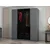 Hanah home Ormar Kale Plus 180x210x52cm Sivi