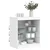 Komoda s LED svjetlima bijela 60,5 x 37 x 67 cm