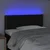 LED uzglavlje crno 80 x 5 x 78/88 cm od tkanine