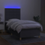 Krevet box spring s madracem LED tamnosivi 100x200 cm tkanina