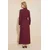 Trendyol Modest Ženska haljina Tctss26Eb00003, Bordo