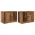 vidaXL Posteljna omarica z vrati 2 pcs Star les 66 x 35 x 48 cm