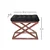 Atelier del Sofa Tabure 50x42x40cm, Bakar-Crno