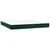 vidaXL Box spring postelja z vzmetnico LED tem. zelena 180x200cm žamet