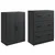 Set ormara 2 pcs Crna 66 x 34,5 x 87 cm Konstruirano drvo