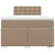 Vidaxl Box spring postelja z vzmetnico kapučino 120x190cm umetno usnje